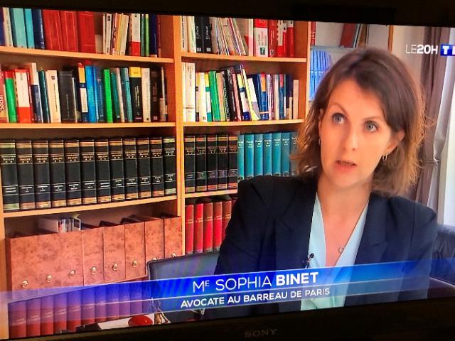 Me Sophia BINET apporte sa contribution au JT de 20h sur TF1 - Reportage Grand Format 